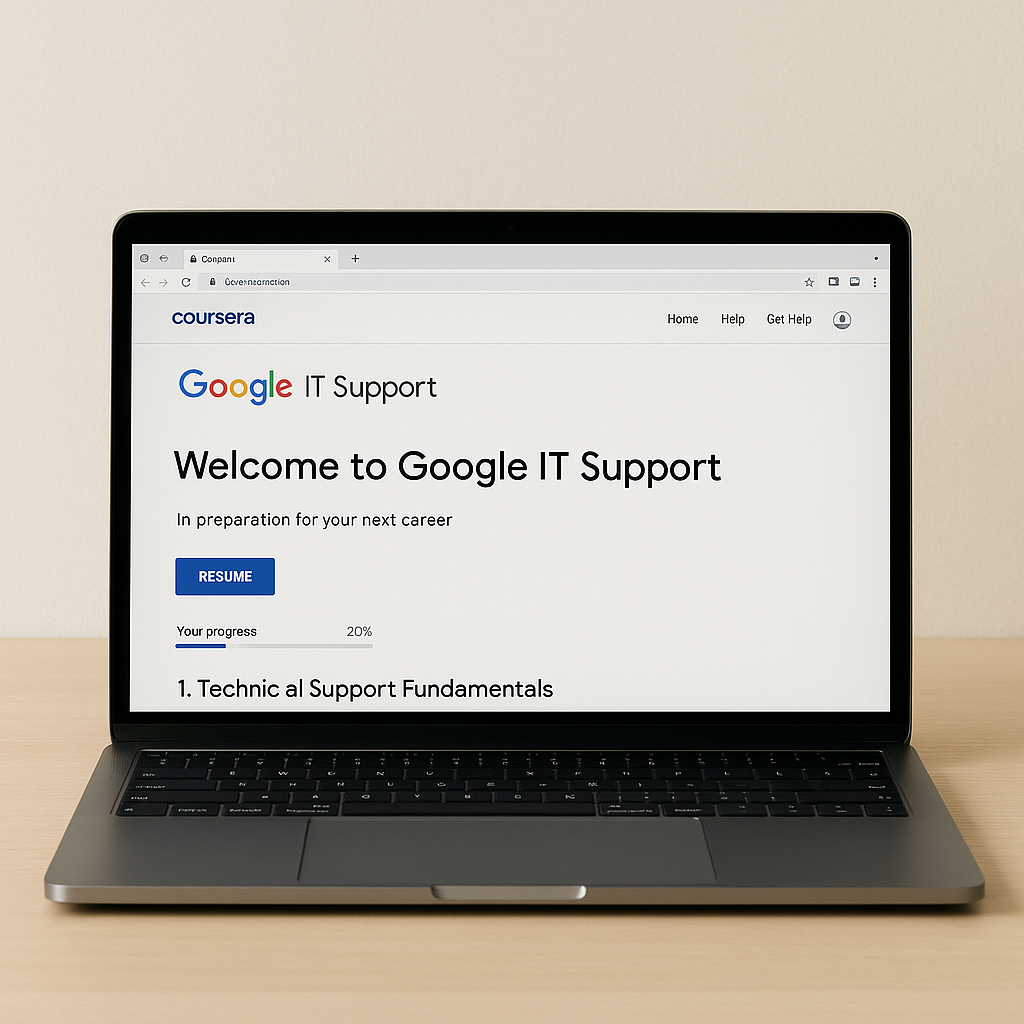 How I Earned the Google IT Support Professional Certificate and What It Taught Me About Tech